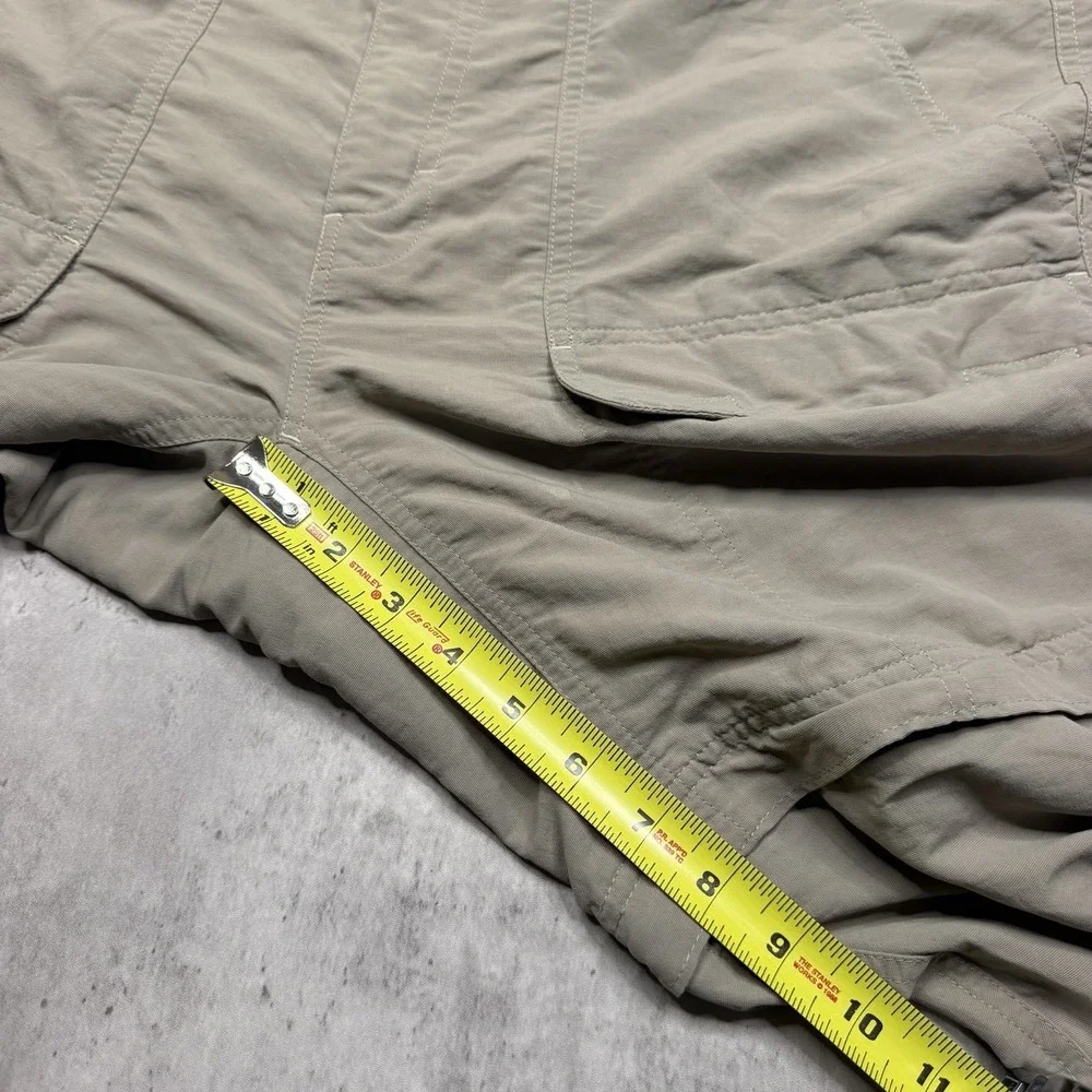 The North Face Men's Large Nylon Convertible Cargo Hiking Pants Outdoor Beige